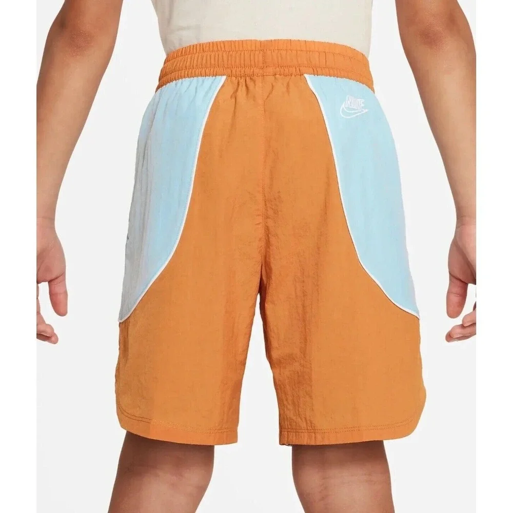 New Big Boys' Nike Sportswear Woven Shorts KIDS SZ: Medium, Orange